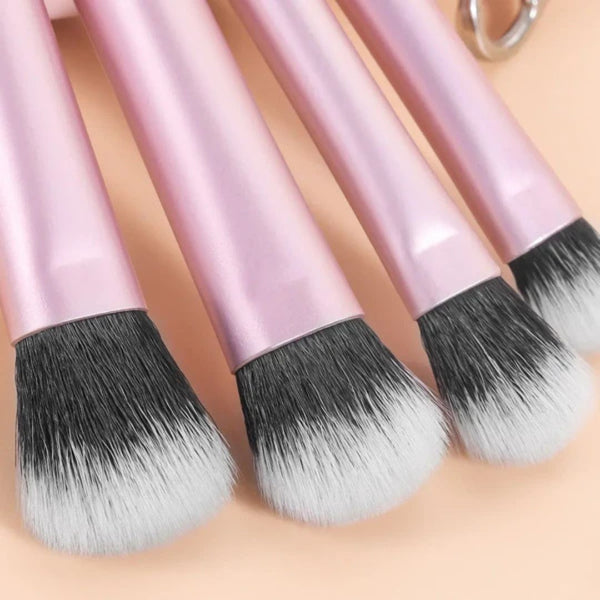 10PCS Mini Makeup Brush Set – Powder, Eyeshadow, Foundation & Concealer Brushes