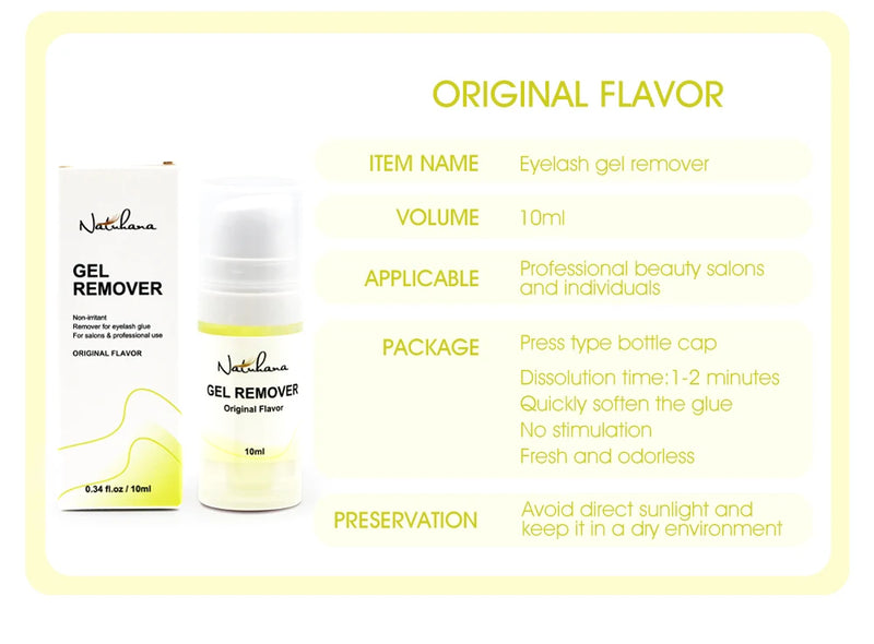 NATUHANA Eyelash Jelly Remover – Fast, Safe, Non-Irritating Gel Glue Remover