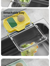 1pc Sink Strainer Rack with 50 Mesh Filters – Multi-Purpose Kitchen Drain Shelf