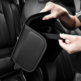 PU Leather Car Armrest Cushion with Side Pocket