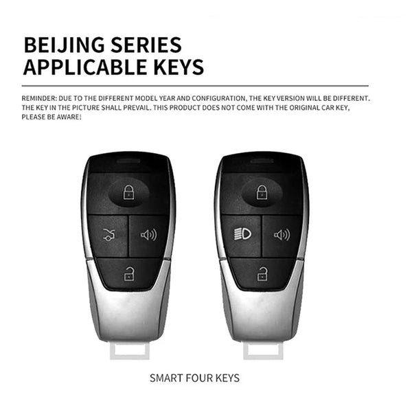 Zinc Alloy Car Key Case for Baic X55 X35 X75 II – Key Shell Protector