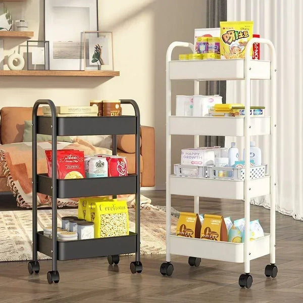 Multi-Layer Storage Cart with Wheels – Kitchen, Bedroom, Bathroom Rack