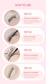 NATUHANA Eyelash Jelly Remover – Fast, Safe, Non-Irritating Gel Glue Remover