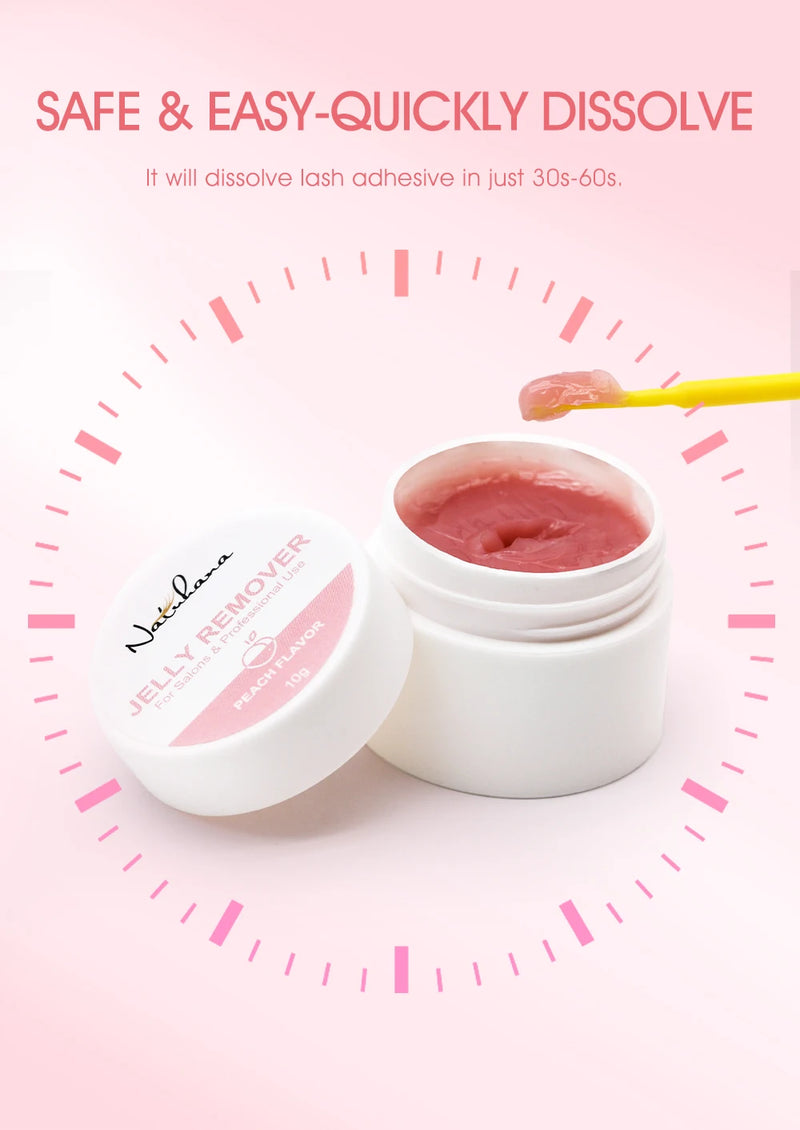 NATUHANA Eyelash Jelly Remover – Fast, Safe, Non-Irritating Gel Glue Remover