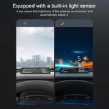 Multifunctional Car HUD – Speed, Voltage, Oil & Temp Display