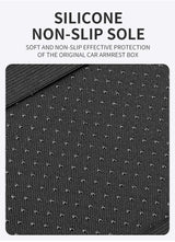 PU Leather Car Armrest Cushion with Side Pocket
