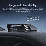 Multifunctional Car HUD – Speed, Voltage, Oil & Temp Display