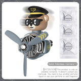 DIY Aroma Car Air Freshener – Cartoon Pilot Bear Vent Clip Ornament