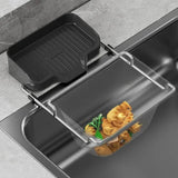 1pc Sink Strainer Rack with 50 Mesh Filters – Multi-Purpose Kitchen Drain Shelf