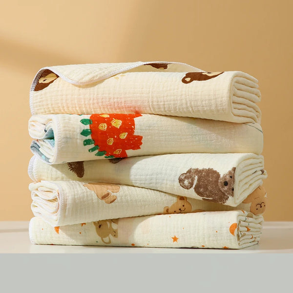 Baby Muslin Swaddle Blanket – Cotton Infant Receiving & Bath Towel