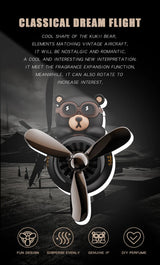 DIY Aroma Car Air Freshener – Cartoon Pilot Bear Vent Clip Ornament