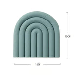 Rainbow Silicone Heat-Resistant Table Mat & Pot Holder – Multifunctional Coaster