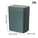 15/18L Smart Sensor Trash Can – Waterproof Auto Bin for Kitchen & Bathroom