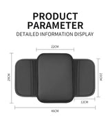 PU Leather Car Armrest Cushion with Side Pocket