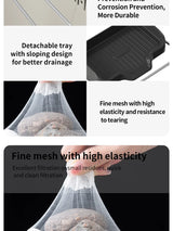 1pc Sink Strainer Rack with 50 Mesh Filters – Multi-Purpose Kitchen Drain Shelf