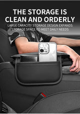 PU Leather Car Armrest Cushion with Side Pocket
