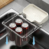 1pc Sink Strainer Rack with 50 Mesh Filters – Multi-Purpose Kitchen Drain Shelf