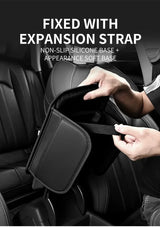 PU Leather Car Armrest Cushion with Side Pocket