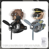 DIY Aroma Car Air Freshener – Cartoon Pilot Bear Vent Clip Ornament