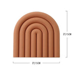 Rainbow Silicone Heat-Resistant Table Mat & Pot Holder – Multifunctional Coaster