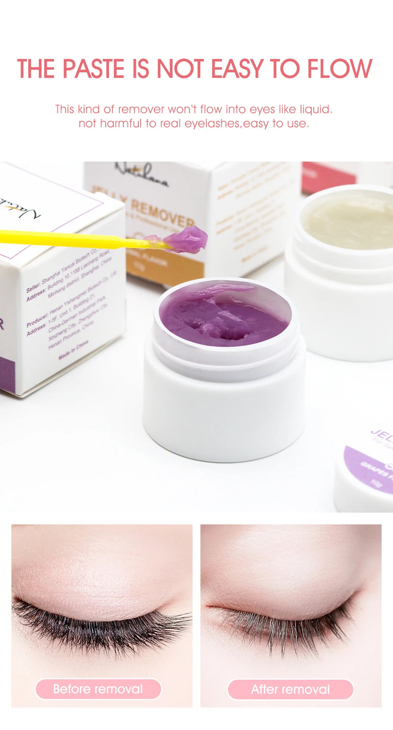 NATUHANA Eyelash Jelly Remover – Fast, Safe, Non-Irritating Gel Glue Remover