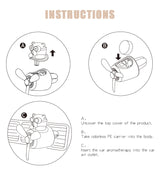 DIY Aroma Car Air Freshener – Cartoon Pilot Bear Vent Clip Ornament