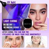 6ml UV Eyelash Extension Glue – Fast Drying, Strong Black Adhesive