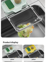 1pc Sink Strainer Rack with 50 Mesh Filters – Multi-Purpose Kitchen Drain Shelf