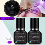 6ml UV Eyelash Extension Glue – Fast Drying, Strong Black Adhesive