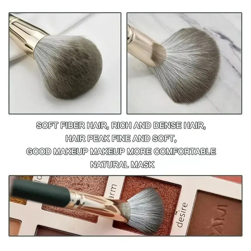 14PCS Makeup Brush Set – Soft Eyeshadow, Foundation, Powder & Blending Brushes