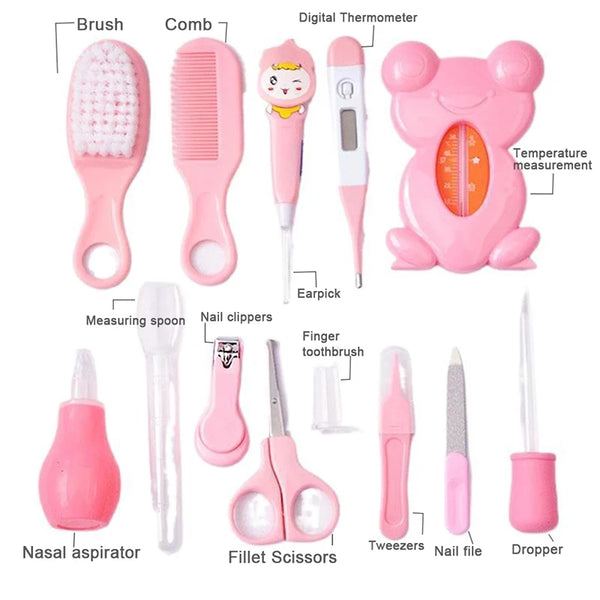 13-Pack Baby Care Kit – Newborn Hygiene & Nursing Tools for Mothers