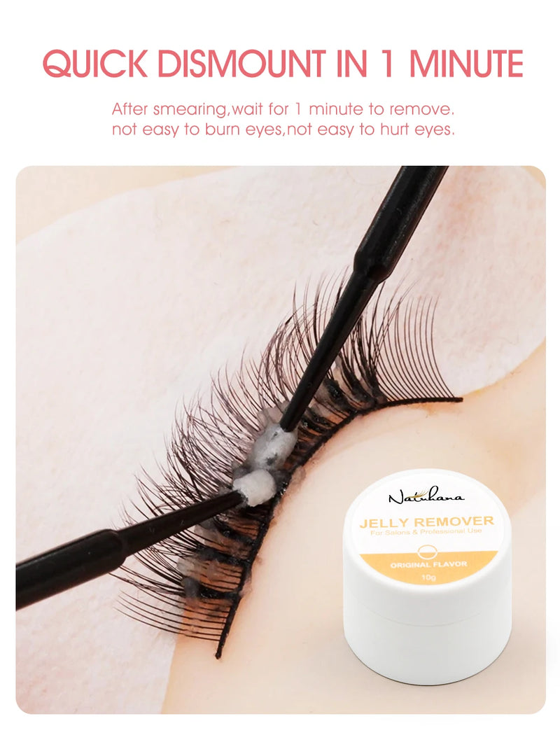 NATUHANA Eyelash Jelly Remover – Fast, Safe, Non-Irritating Gel Glue Remover
